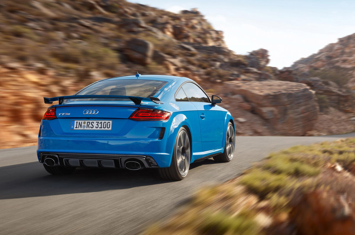 Audi TT RS 2019 facelift - official press images - hero rear