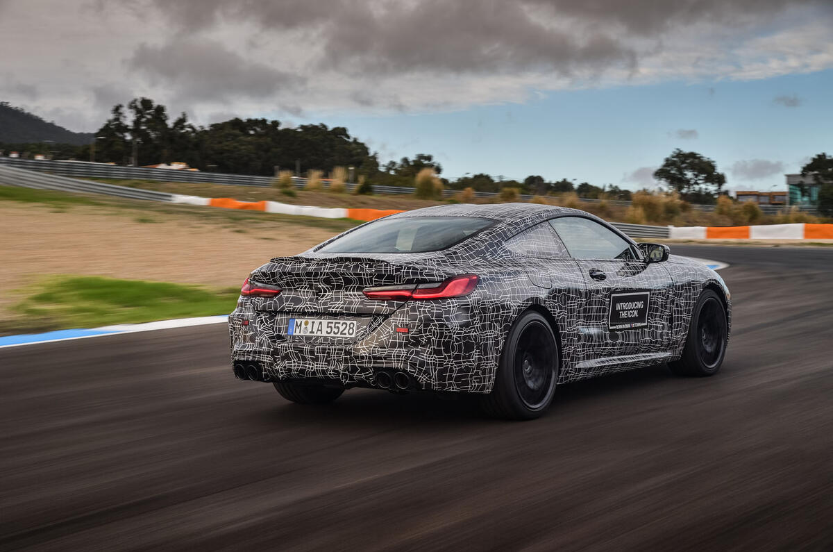 2019 BMW M8 prototype ride - hero rear