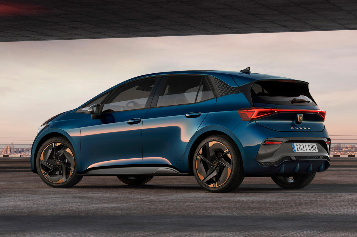 97 Cupra Born 2021 official reveal hero rear 97 Cupra Born 2021 official reveal hero rear