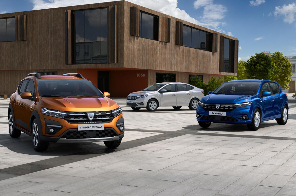 Dacia Sandero 2021 official images - with Logan Dacia Sandero 2021 official images - with Logan