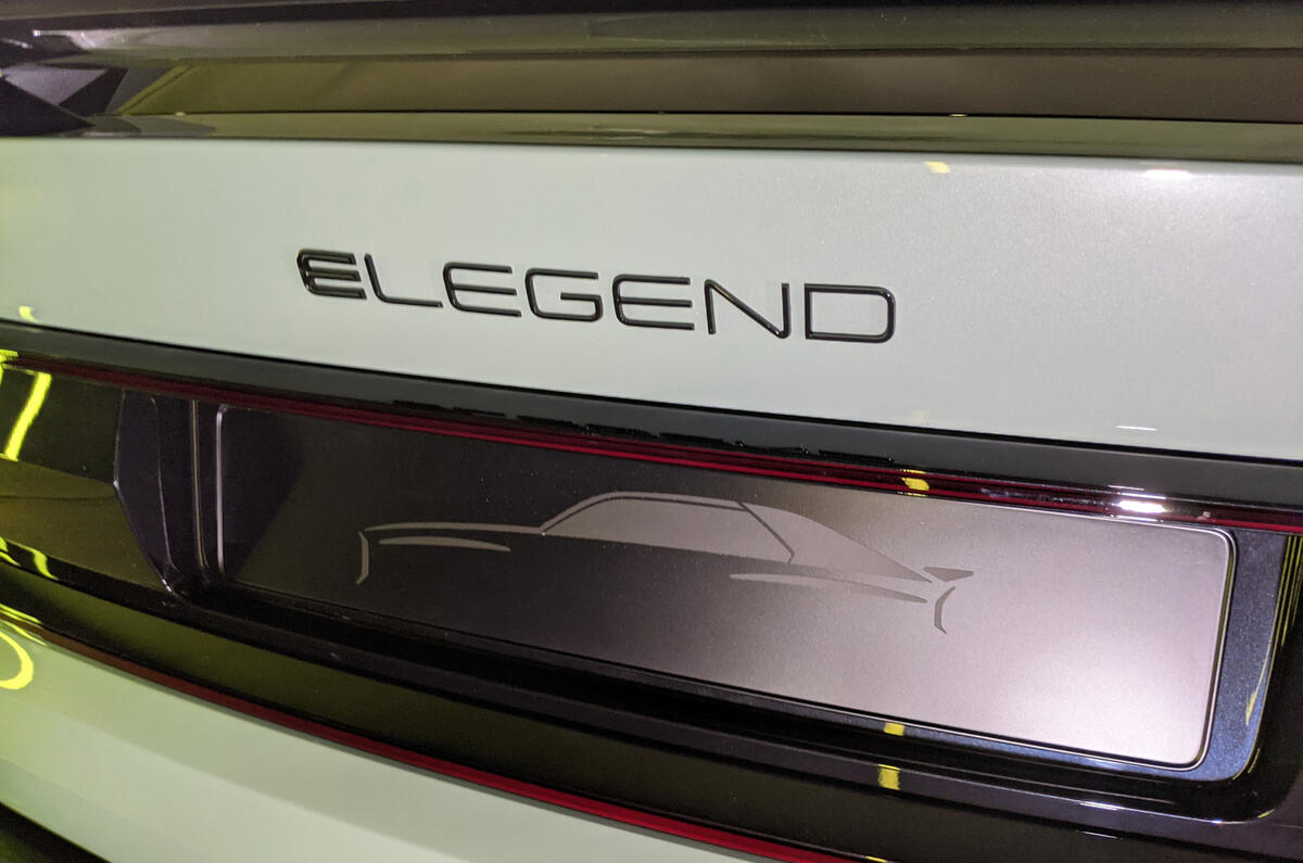 97 E Legend EL1 2021 Munich motor show rear badge 97 E Legend EL1 2021 Munich motor show rear badge