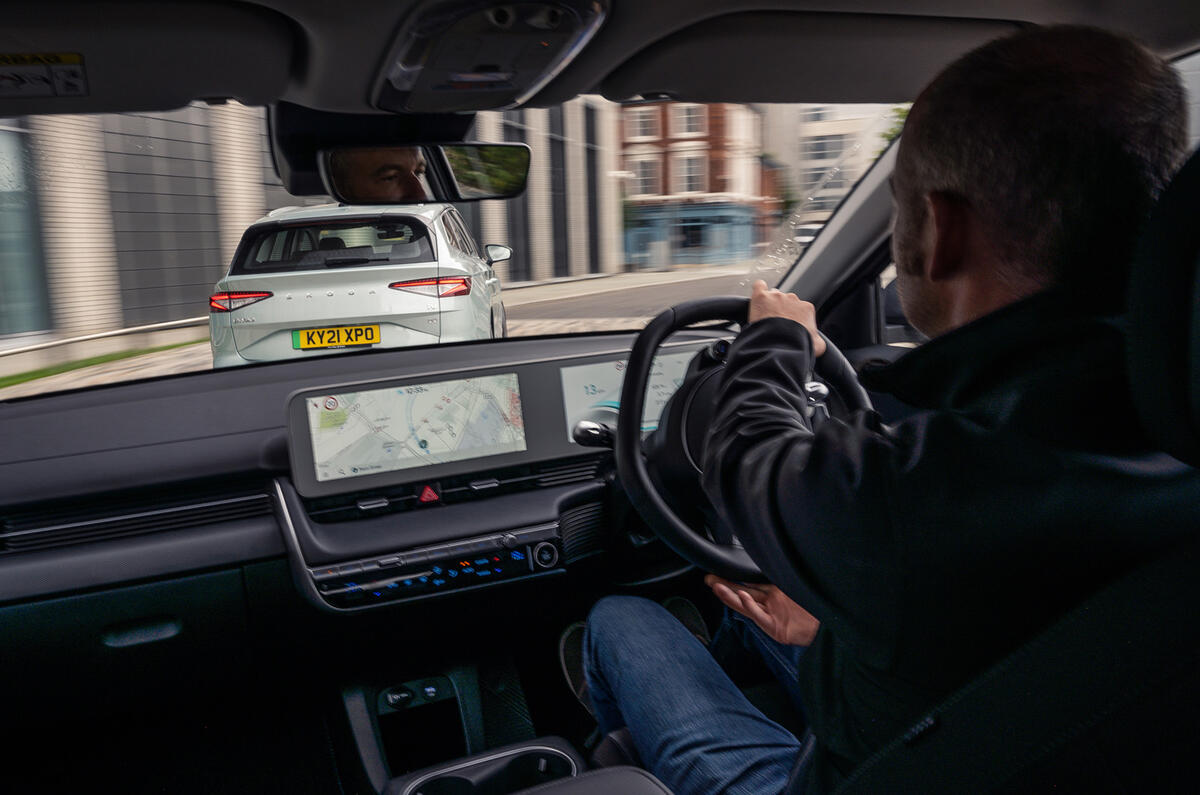 97 Enyaq vs Ioniq 5 2021 Disdale driving 97 Enyaq vs Ioniq 5 2021 Disdale driving