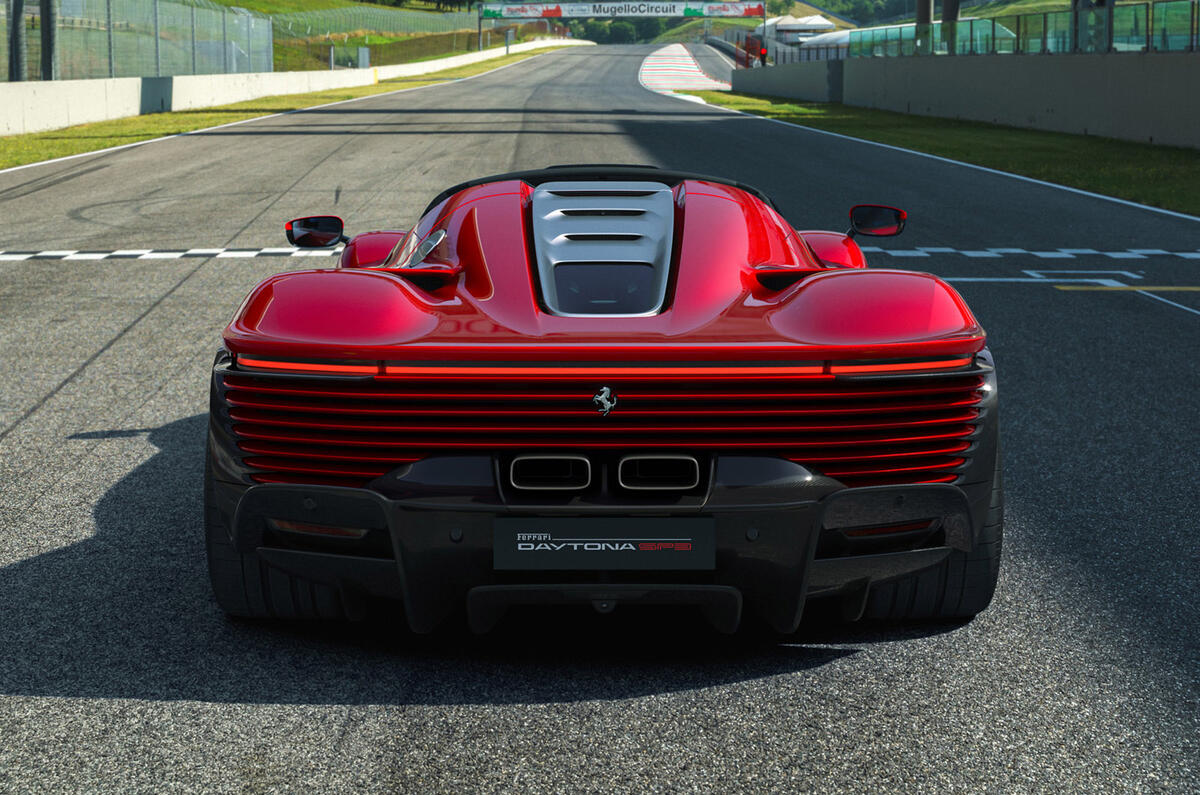 97 Ferrari Daytona SP3 official reveal rear end 97 Ferrari Daytona SP3 official reveal rear end