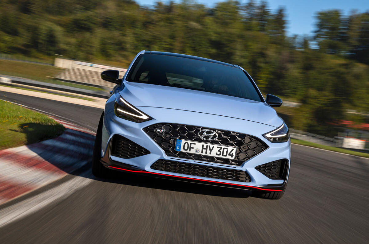 Hyundai i30 N 2020 facelift official images - track nose Hyundai i30 N 2020 facelift official images - track nose
