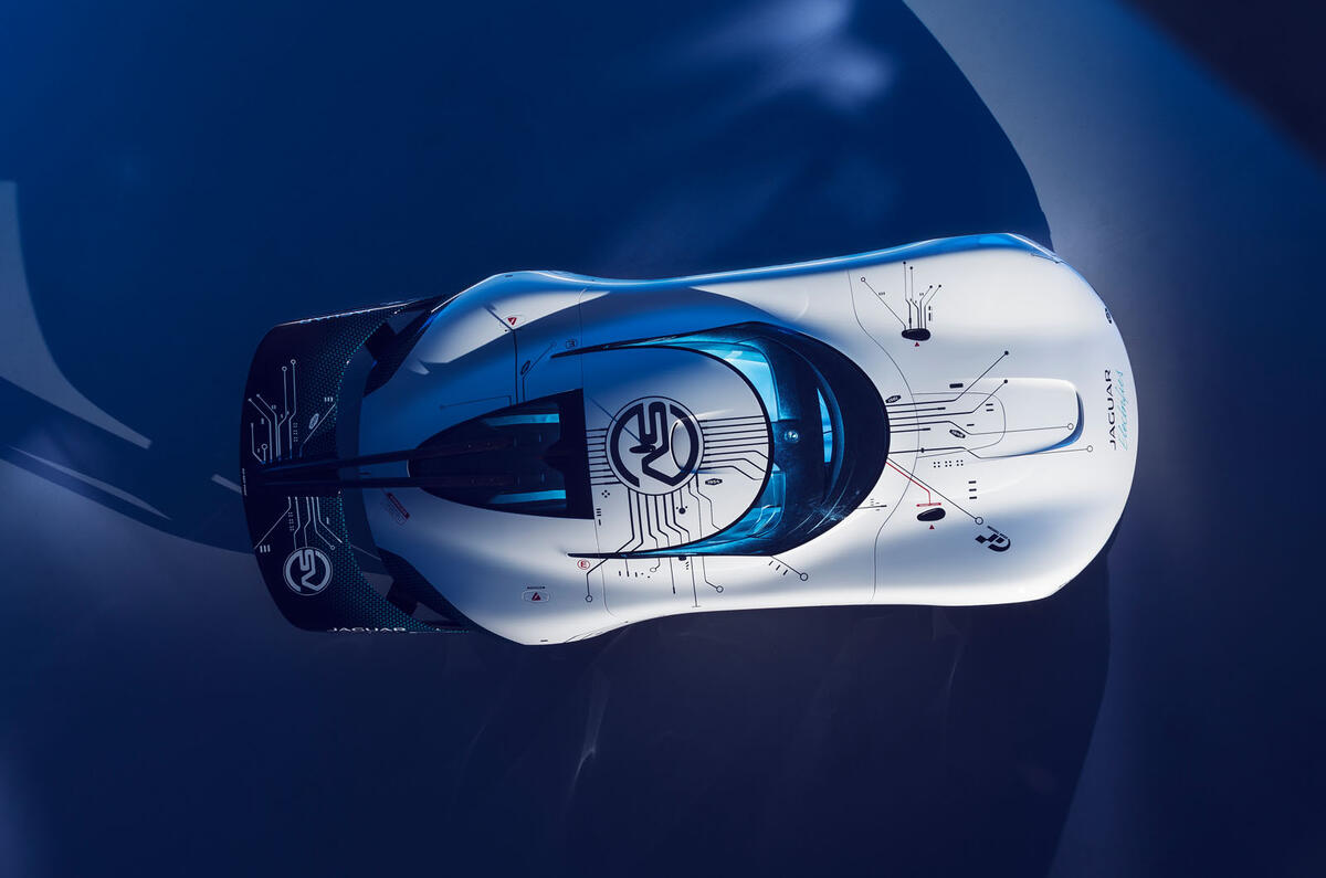 Jaguar Vision GT Concept Gran Turismo - studio static aerial Jaguar Vision GT Concept Gran Turismo - studio static aerial