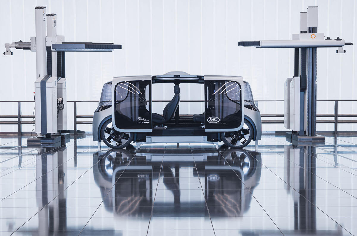 Jaguar Land Rover Project Vector official images - doors open Jaguar Land Rover Project Vector official images - doors open