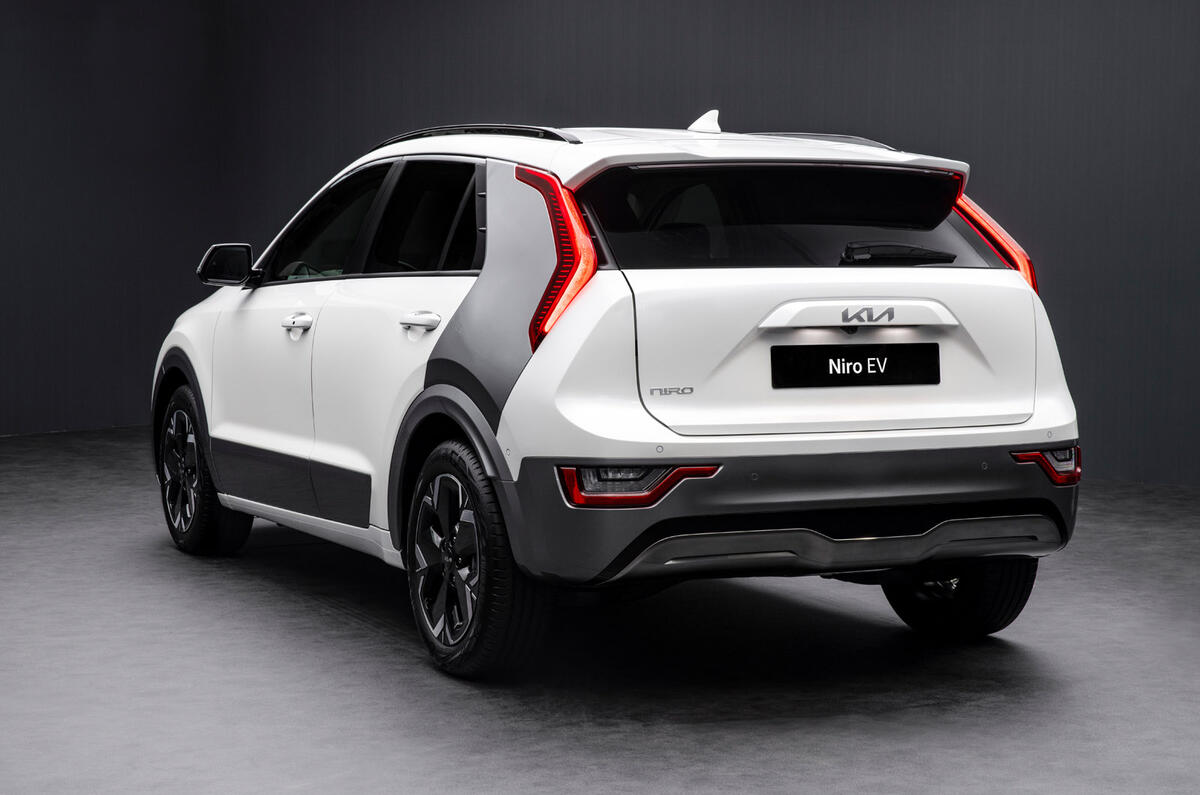 97 Kia Niro EV 2022 official reveal Europe static rear
