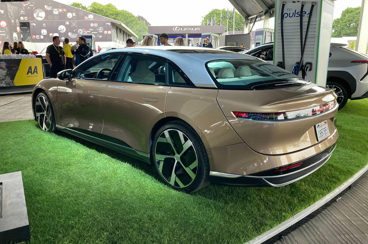97 lucid air rear quarter goodwood festival of speed 97 lucid air rear quarter goodwood festival of speed