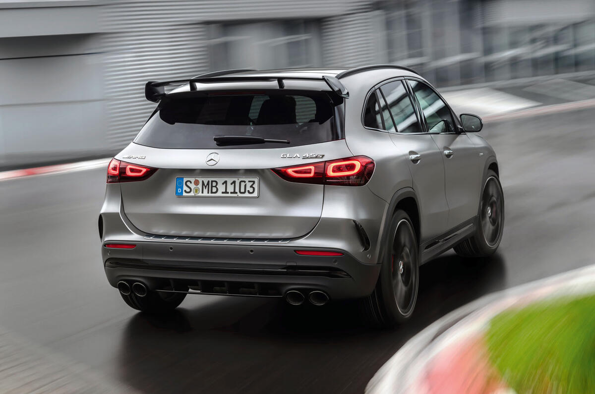 Mercedes-AMG GLA 45 S 2020 official press images - hero rear Mercedes-AMG GLA 45 S 2020 official press images - hero rear