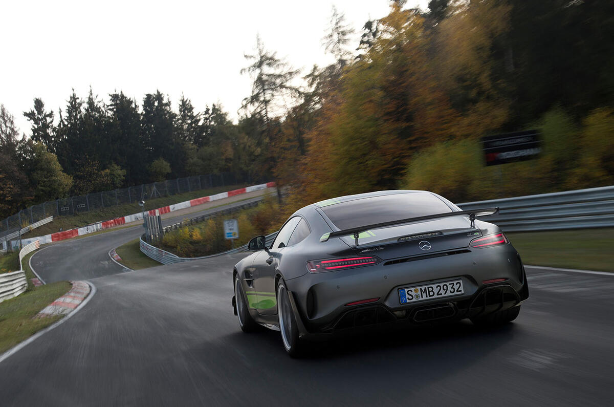 Mercedes-AMG GT R Pro 2018 LA motor show reveal - track rear