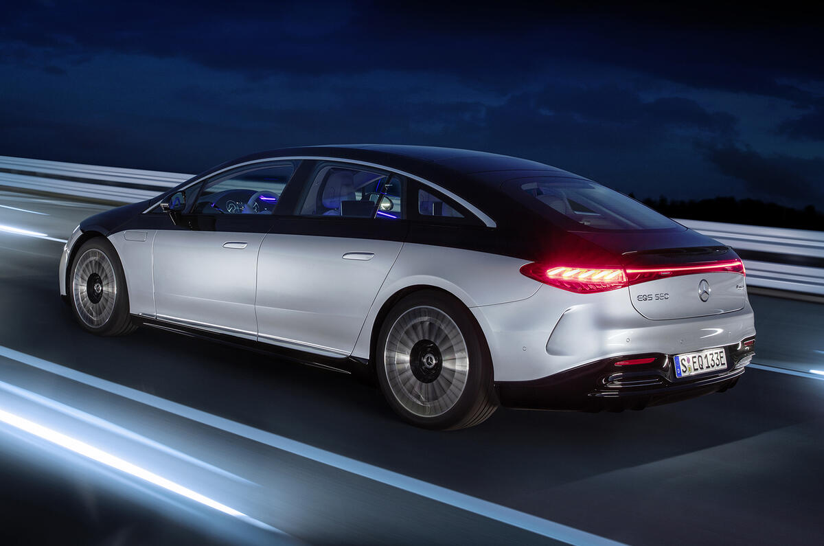 97 Mercedes Benz all electric plans official EQS rear