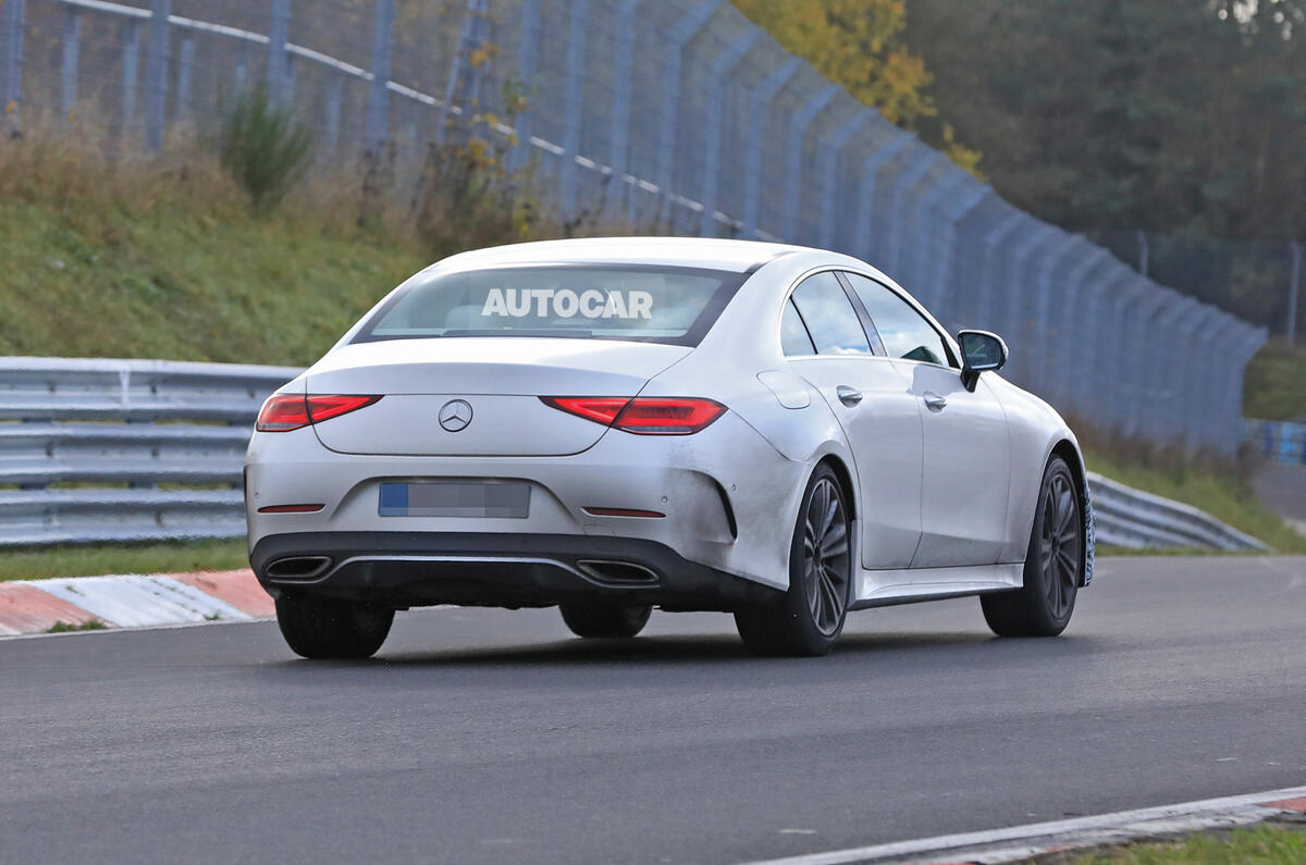 2021 Mercedes-Benz CLS spy photos - tracking rear 2021 Mercedes-Benz CLS spy photos - tracking rear