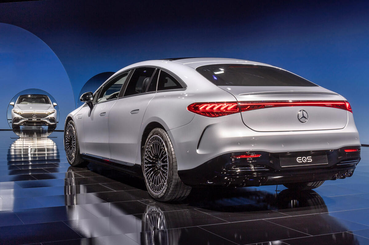 97 Mercedes EQS official reveal images rear