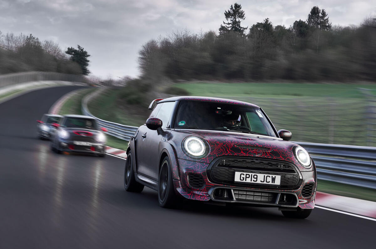 Mini John Cooper Works GP 2020 prototype official images - Nring front