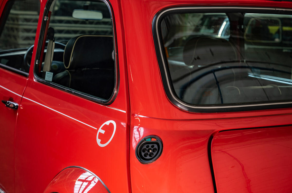 97 Mini to electrify classics official 2022 charging port