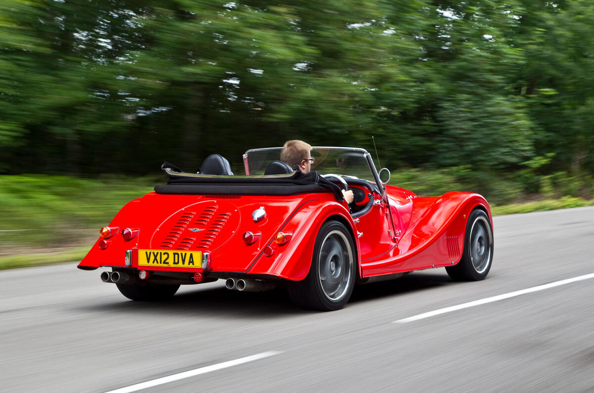 Morgan Plus 8 road test rewind - hero rear Morgan Plus 8 road test rewind - hero rear