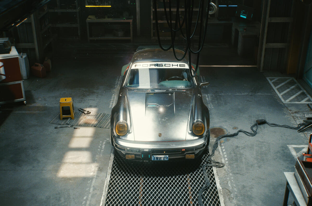 Porsche 911 Cyberpunk 2077 tie-in - nose Porsche 911 Cyberpunk 2077 tie-in - nose