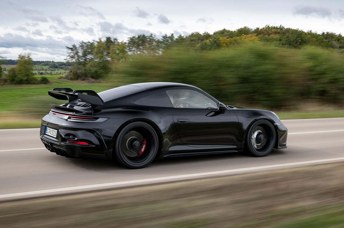 Porsche 911 GT3 2021 passenger ride - hero rear Porsche 911 GT3 2021 passenger ride - hero rear
