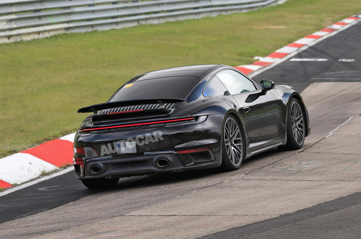 97 Porsche 911 hybrid spy images 2021 rear 97 Porsche 911 hybrid spy images 2021 rear