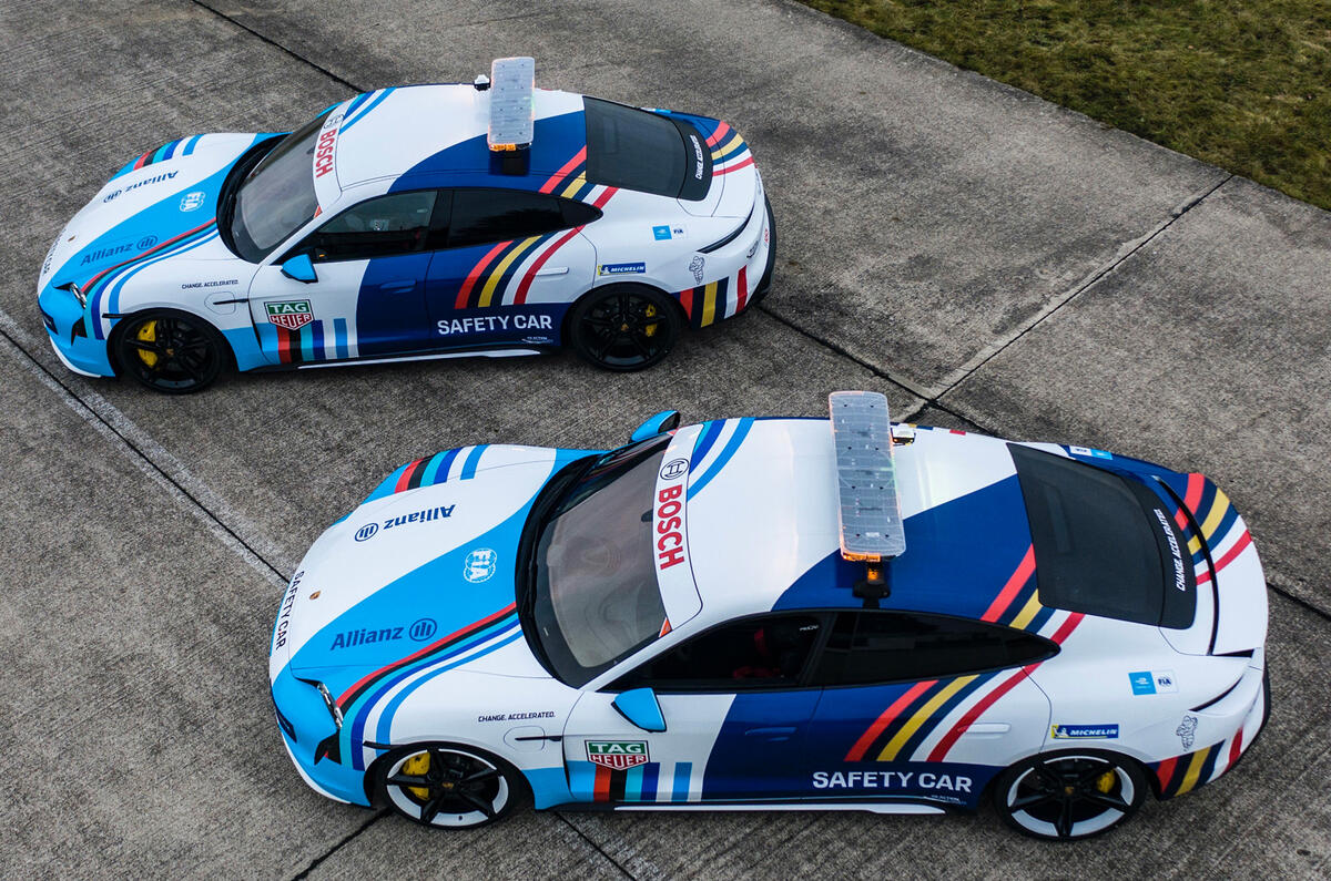 97 porsche taycan turbo s safety car