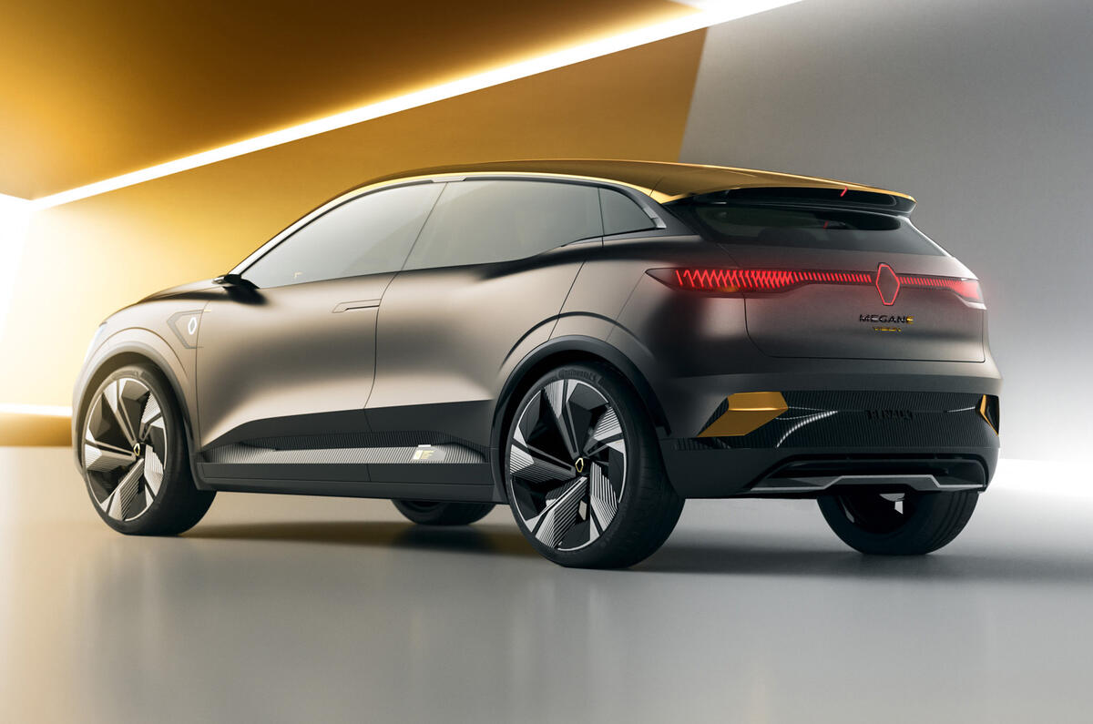 Renault Megane eVision concept official images - studio rear