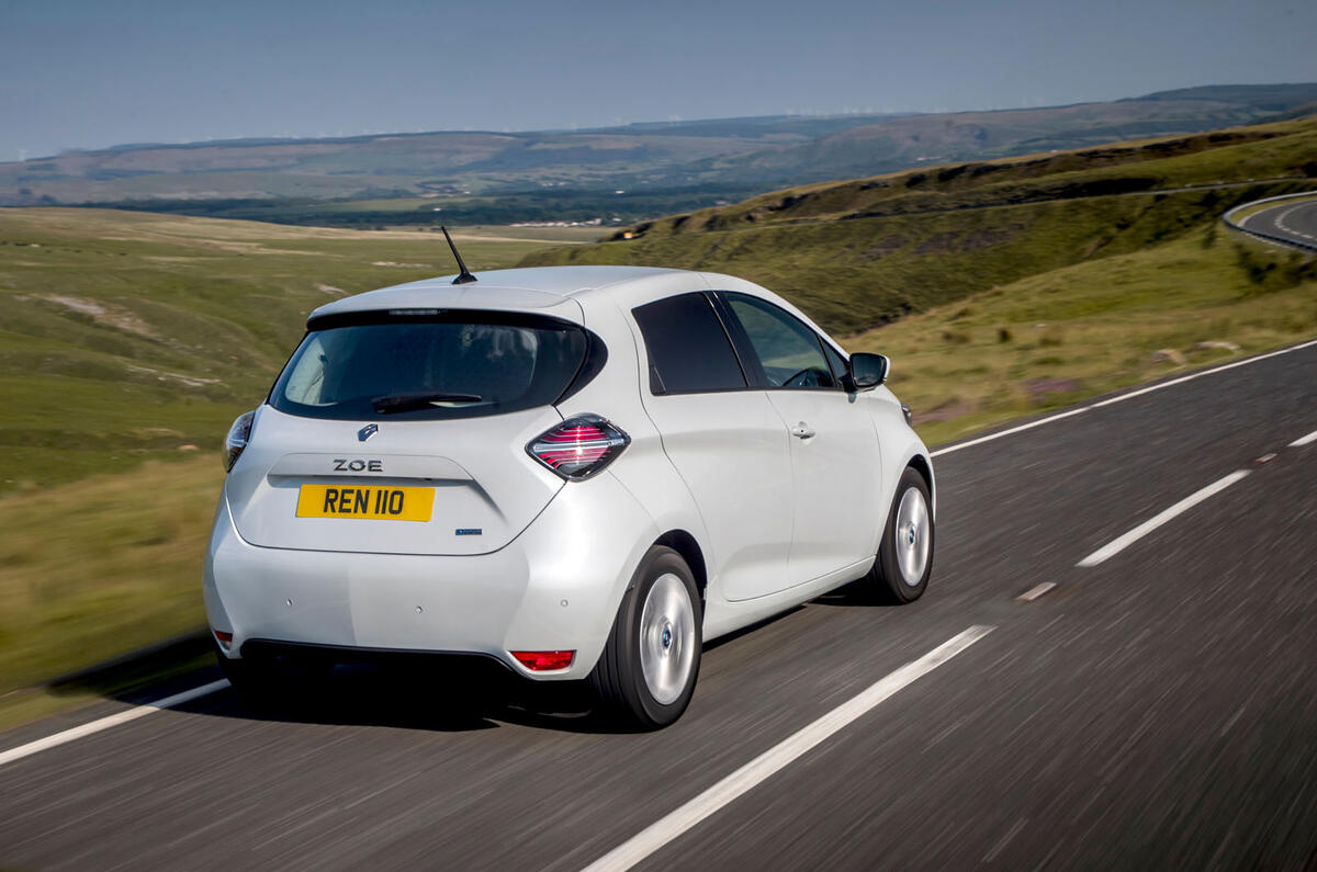 Renault Zoe van 2020 official images - hero rear Renault Zoe van 2020 official images - hero rear