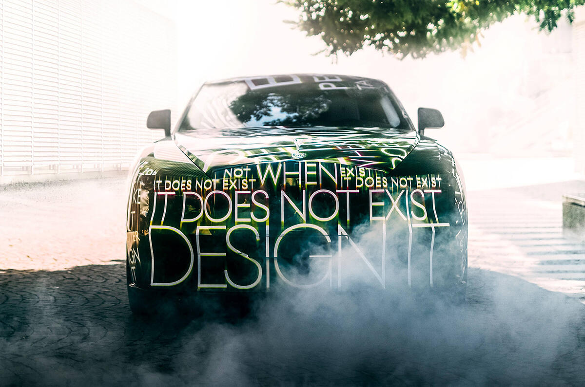 97 Rolls Royce electric prototype disguised nose