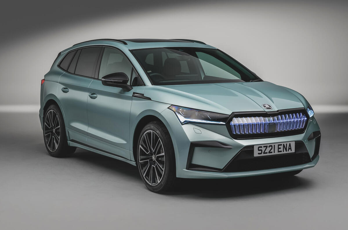 Skoda Enyaq official reveal images - studio front Skoda Enyaq official reveal images - studio front