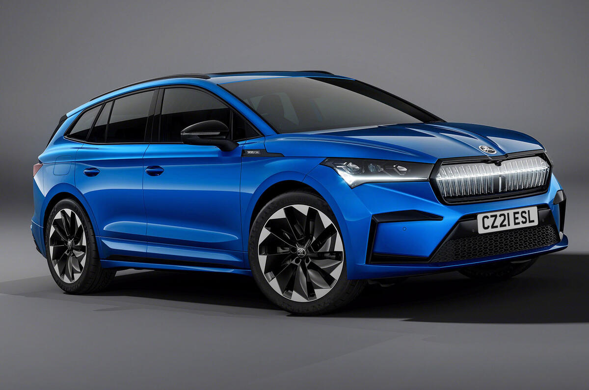 97 Skoda Enyaq Sportline 2021 official press static front 97 Skoda Enyaq Sportline 2021 official press static front