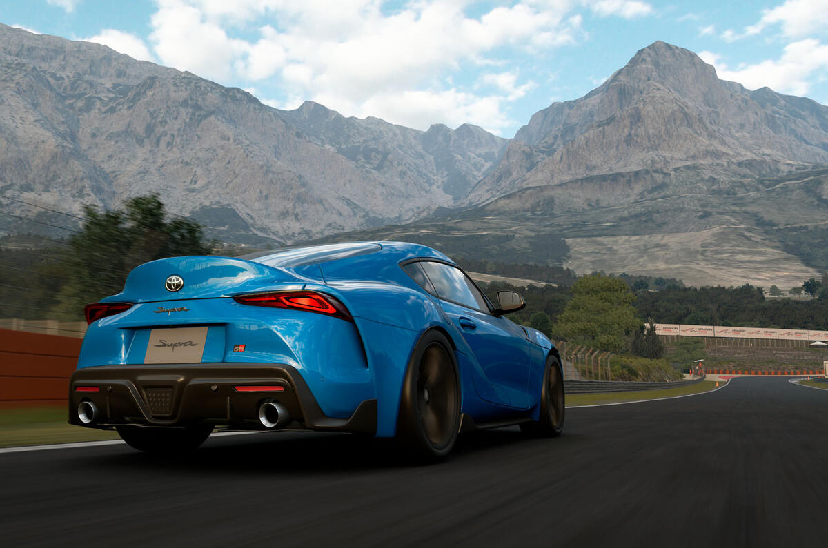 Toyota Supra simulator road test - rear