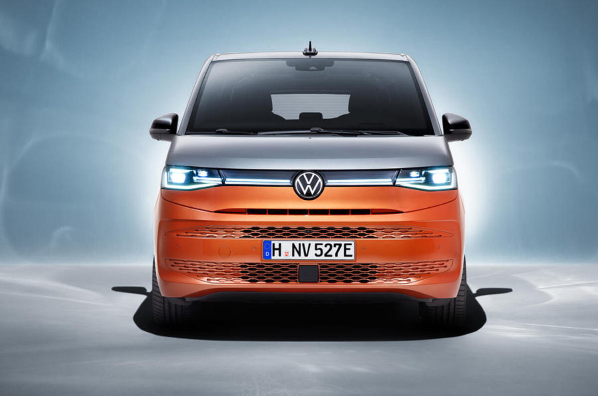 97 volkswagen multivan t7 2021 official images nose
