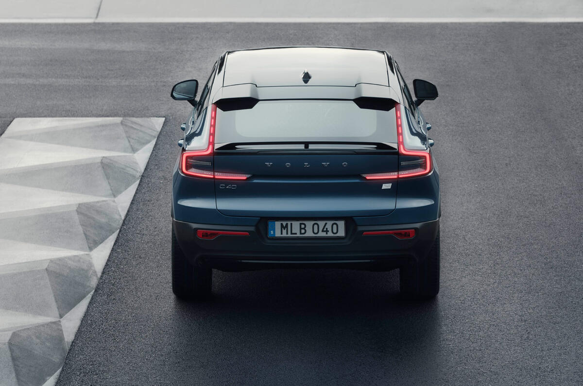 97 Volvo C40 Recharge 2021 official images static rear 97 Volvo C40 Recharge 2021 official images static rear