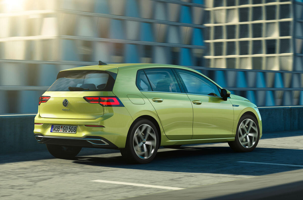 2020 Volkswagen Golf Mk8 official press - hero rear