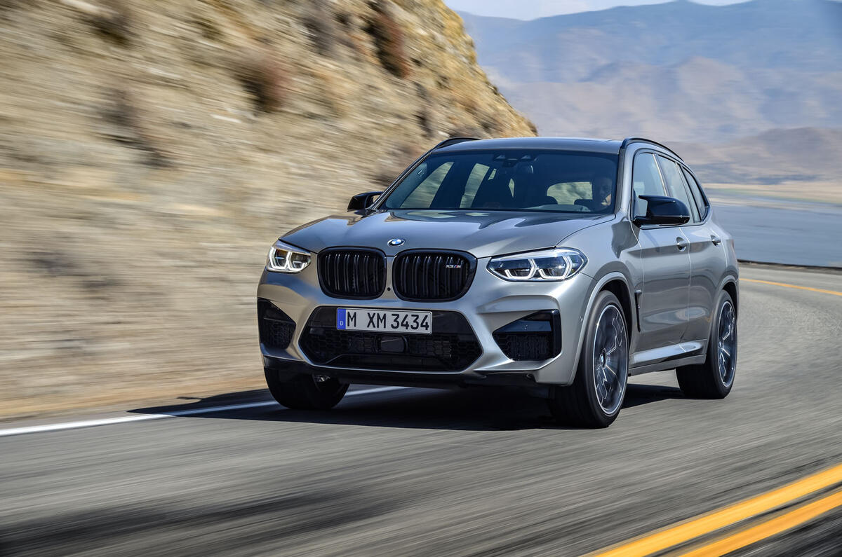 BMW X3M official press - on the road front