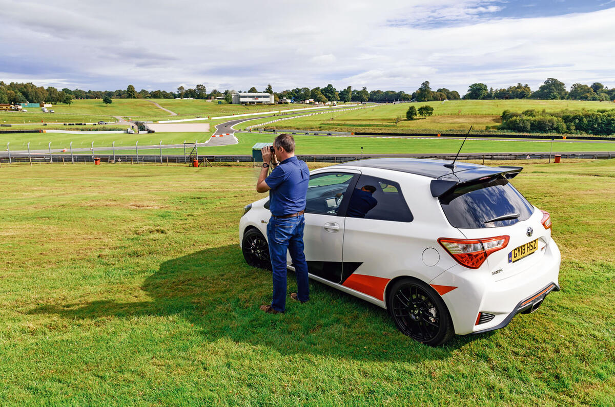 2019 Wales Rally GB preview in a Yaris GRMN - surveying track