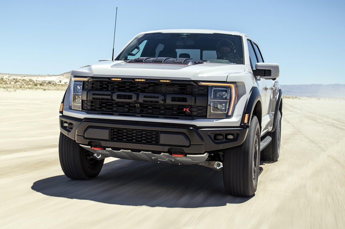 98 2023 F 150 Raptor R exterior Avalanche Gray front