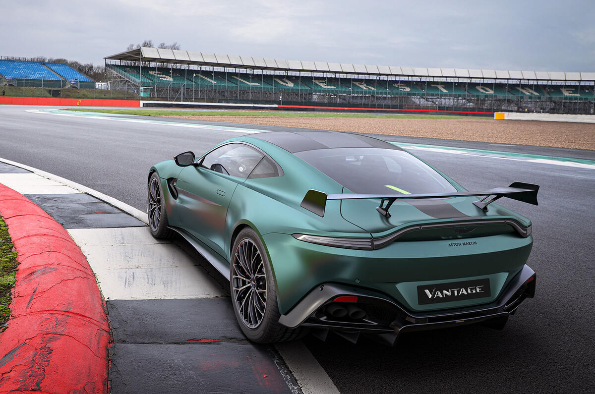 98 Aston Martin Vantage F1 Edition official reveal images track rear