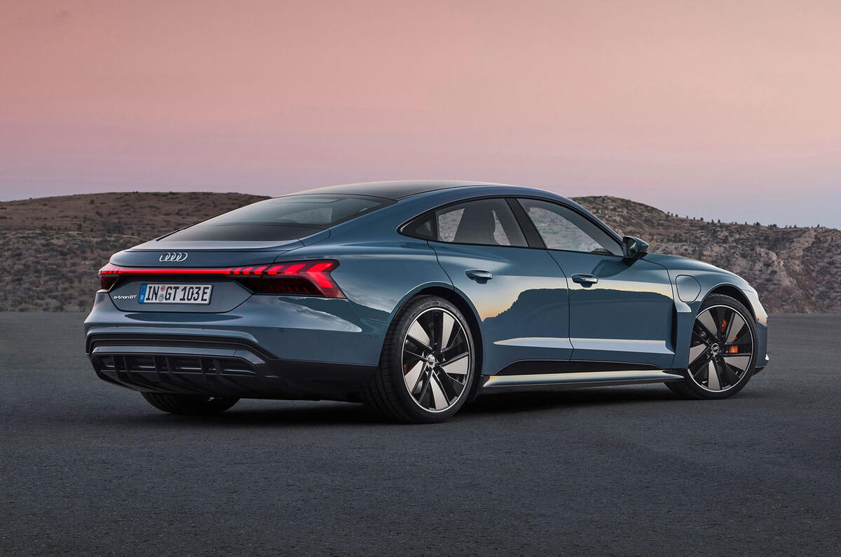98 Audi E tron GT 2021 official reveal static rear