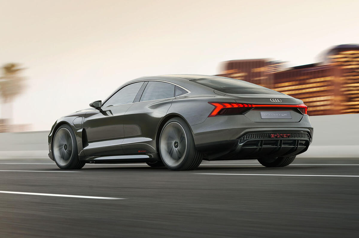 Auto E-tron GT concept official press reveal - hero rear