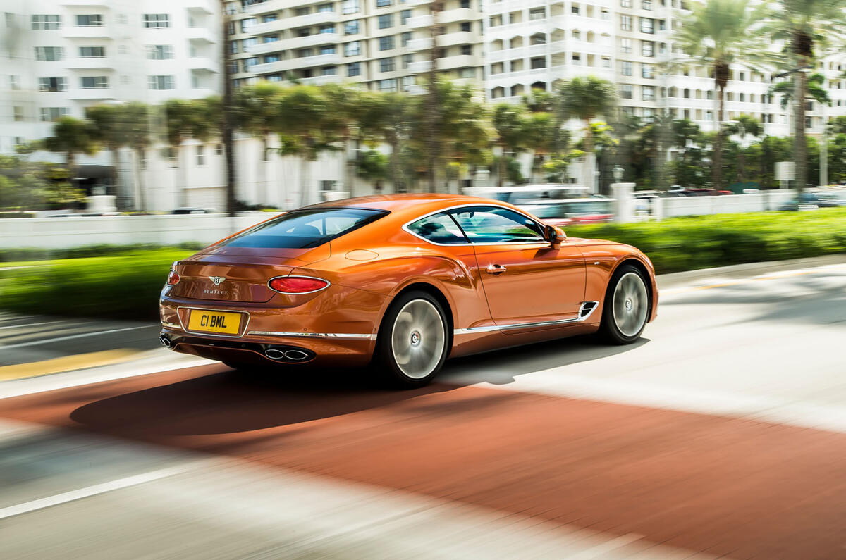 Bentley Continental GT V8 2019 official press - rear
