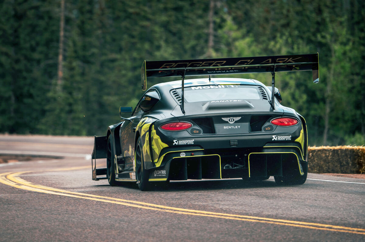 98 Bentley continental GT3 pikes peak synthetic fuels rear