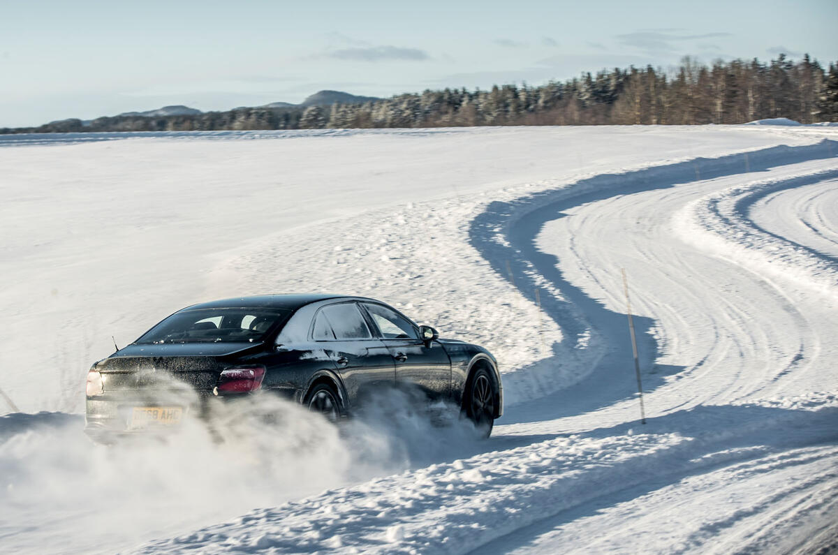 Bentley Flying Spur 2020 development ride - hero rear