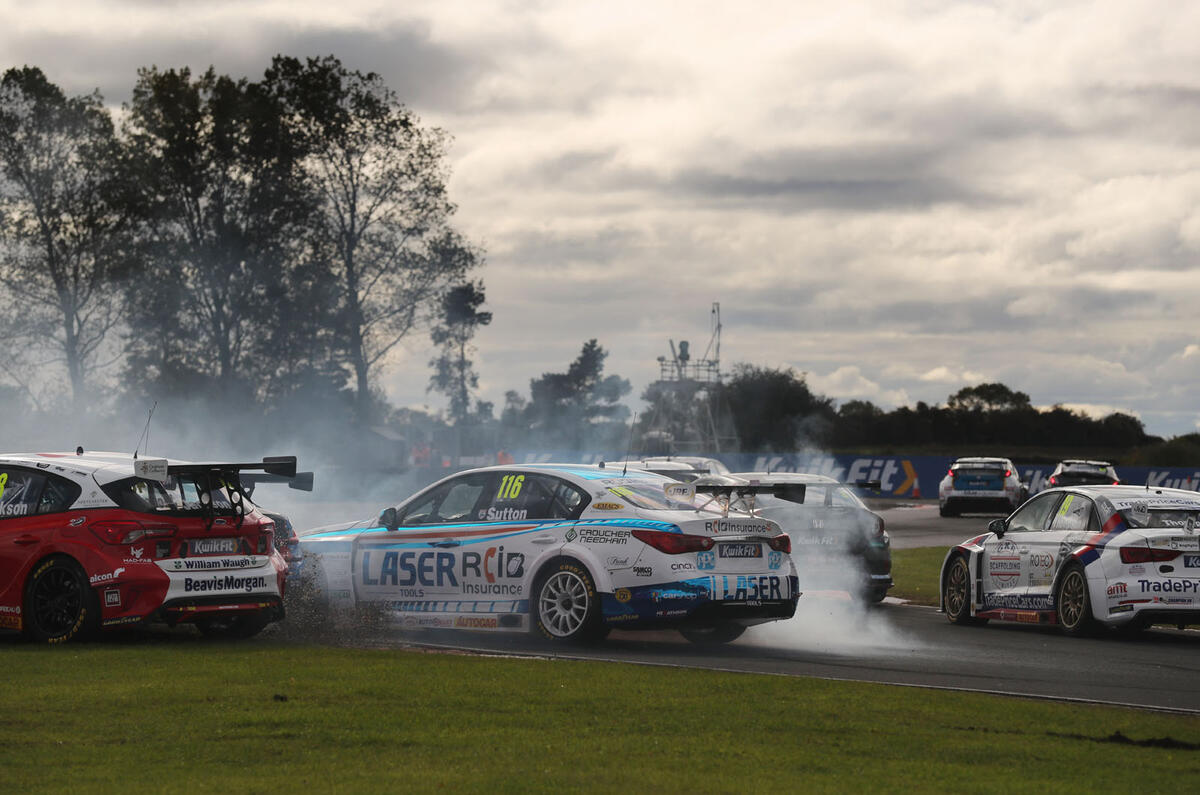 BTCC meeting the officials - crash