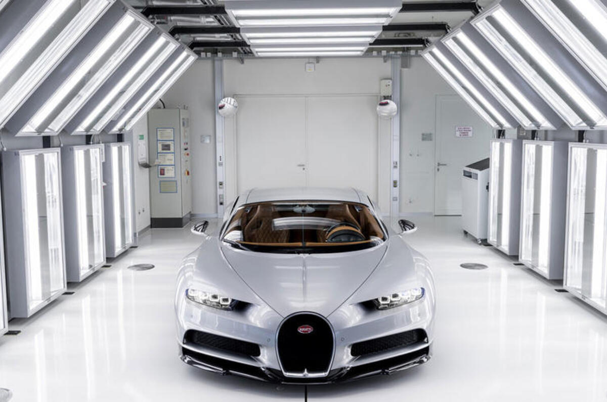 Bugatti factory paint room
