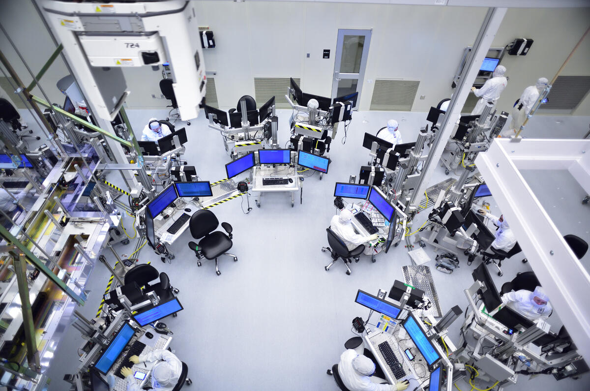 98 business feature semiconductors Intel fab