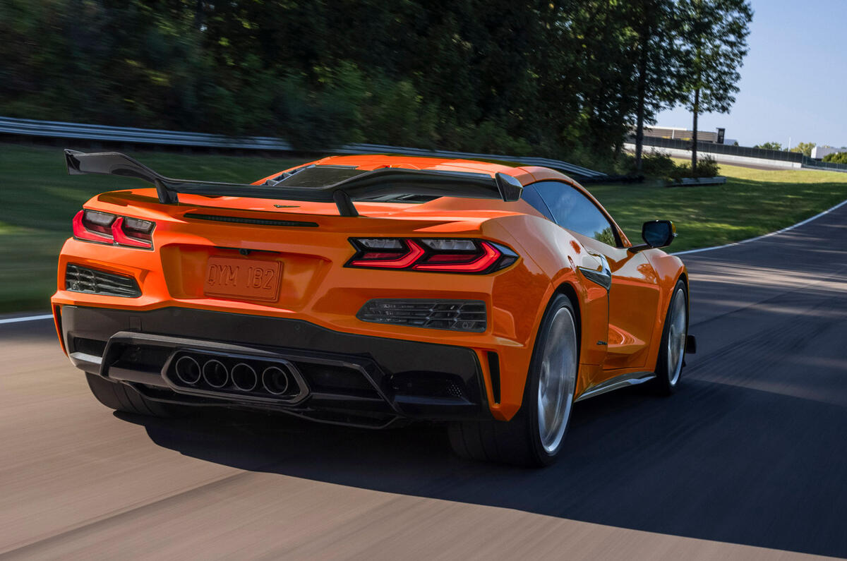 98 Corvette Z06 2023 official reveal images on track rear 98 Corvette Z06 2023 official reveal images on track rear