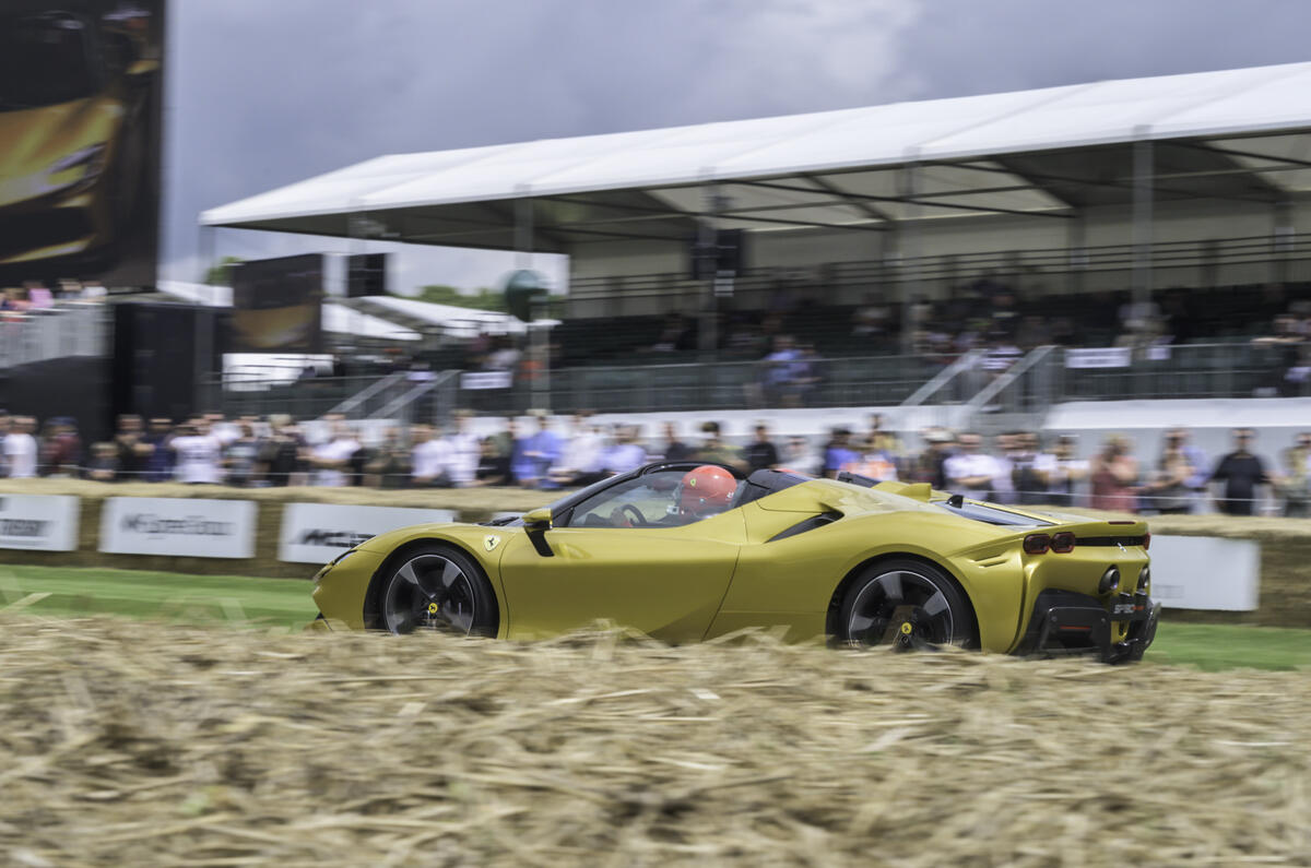 98 Ferrari SF90 Spider 2021 Goodwood rear