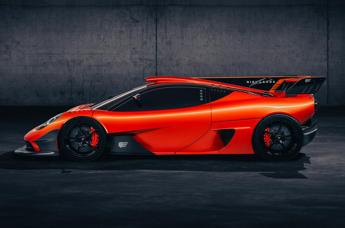 98 Gordon Murray T50s Niki Lauda official reveal static side 98 Gordon Murray T50s Niki Lauda official reveal static side