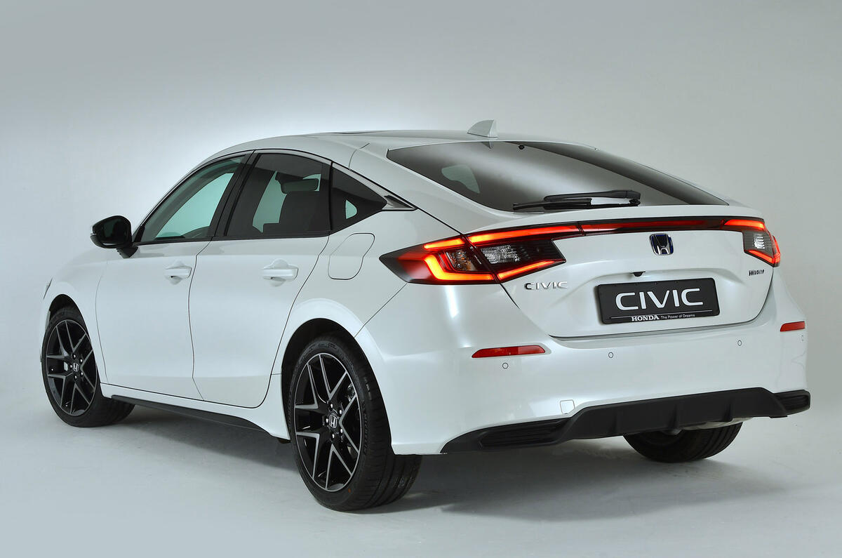 98 Honda Civic 2022 european reveal studio static rear