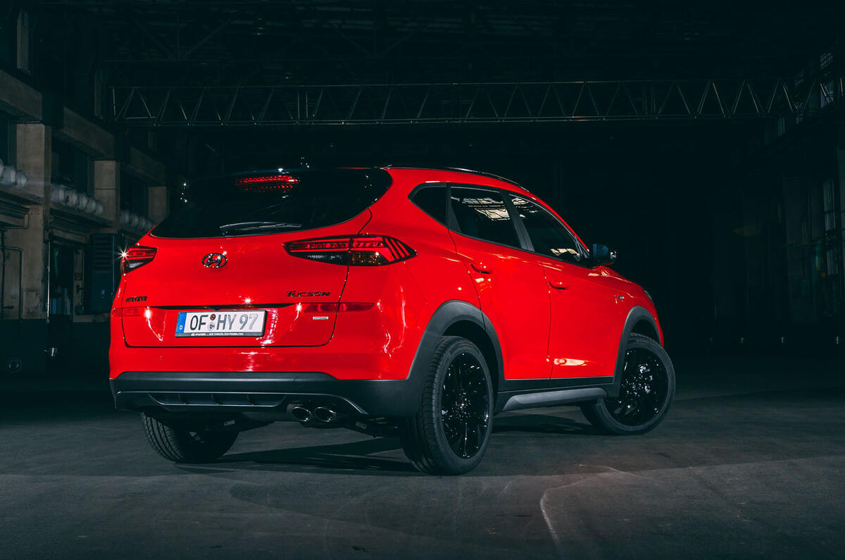 Hyundai Tucson N Line 2019 reveal - hero rear